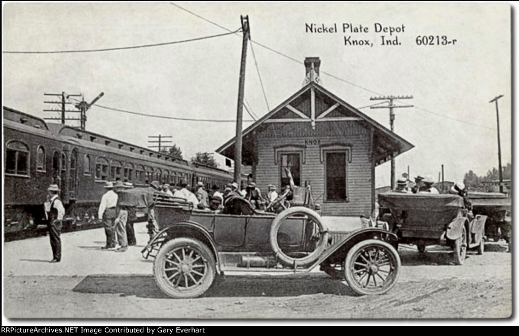 NKP Depot - Knox, Indiana - circa 1910